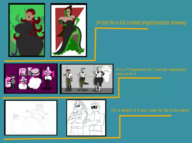 i wanted to share my commision sheet. if anyone is interested just Dm me by Dependent_Ad_6193