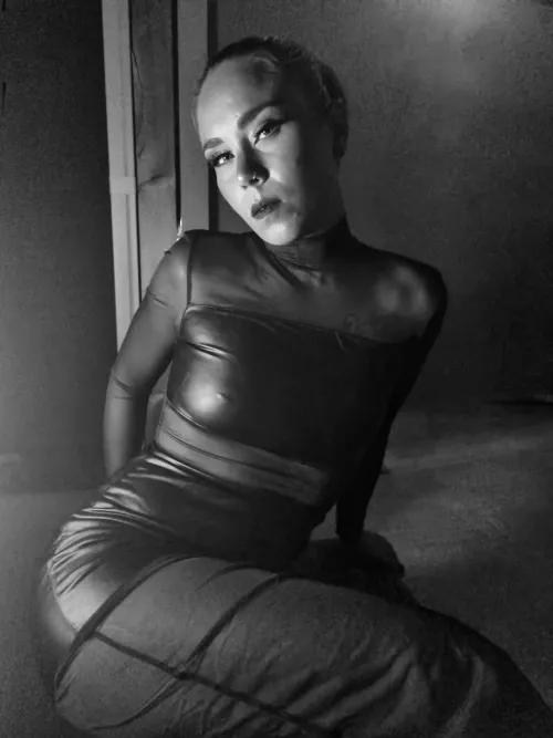 Leather and Mesh make me feel dominant and sexy by TinkerbellOF