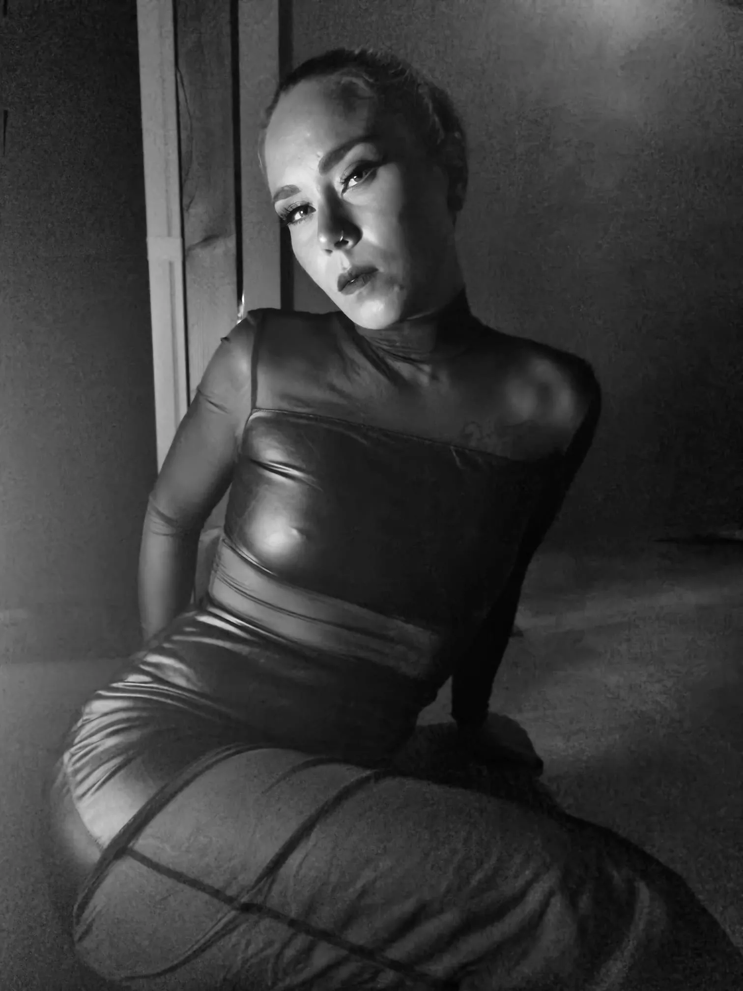 Leather and Mesh make me feel dominant and sexy posted by TinkerbellOF