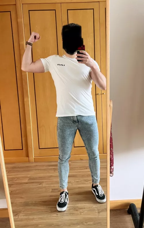 new jeans got me in trouble at work by artista35