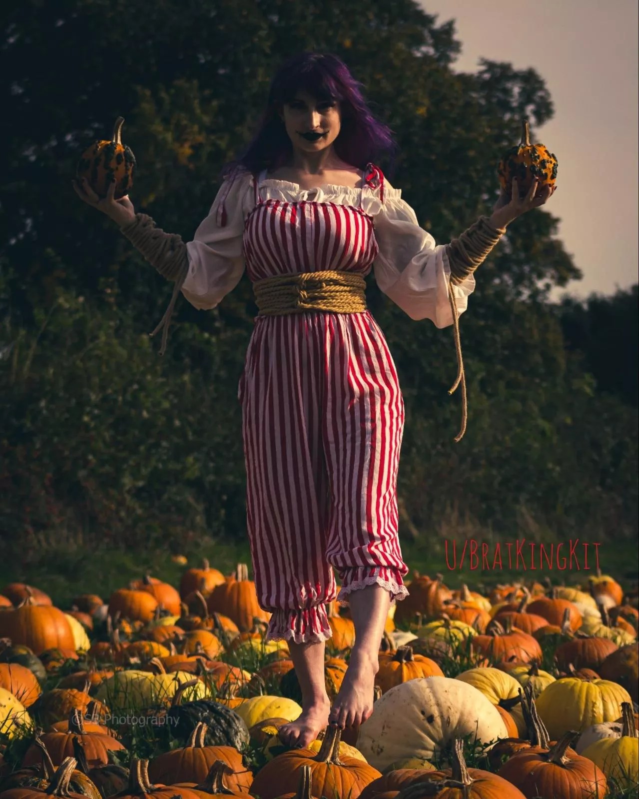 Shibari corset and wrist cuffs to add an extra element to my outfit ! posted by BratKingKit