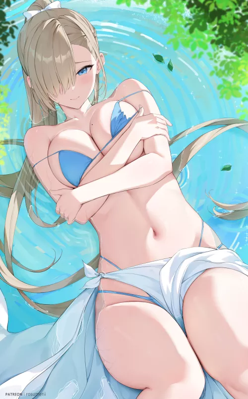 Swimsuit Asuna by xSaviour_N
