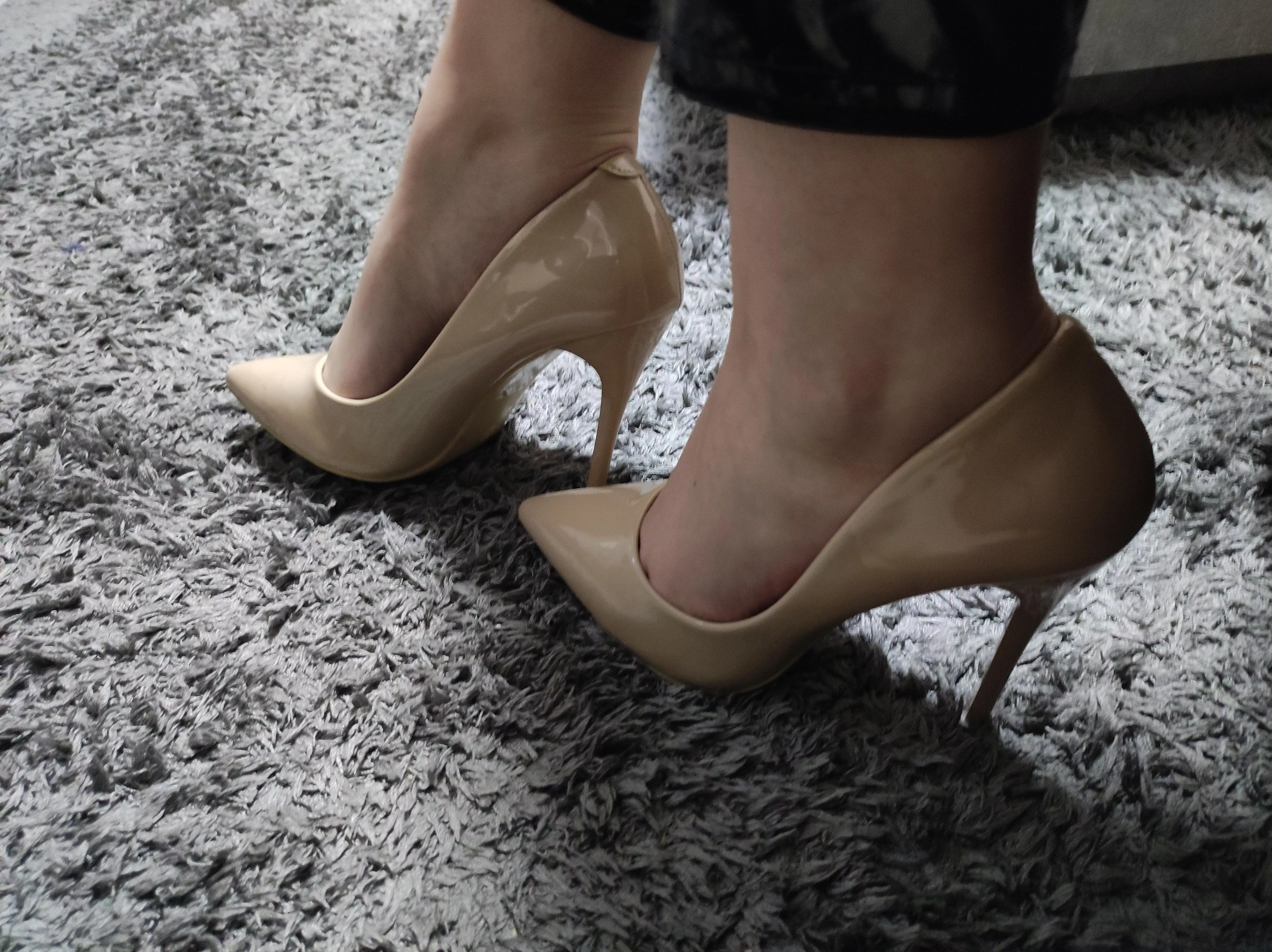 A classic beige shoe is always a good choice. posted by MistressAmadea