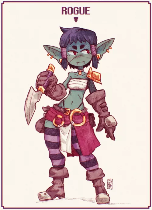 Gobtober day 2: Rogue, by urivart by morapol