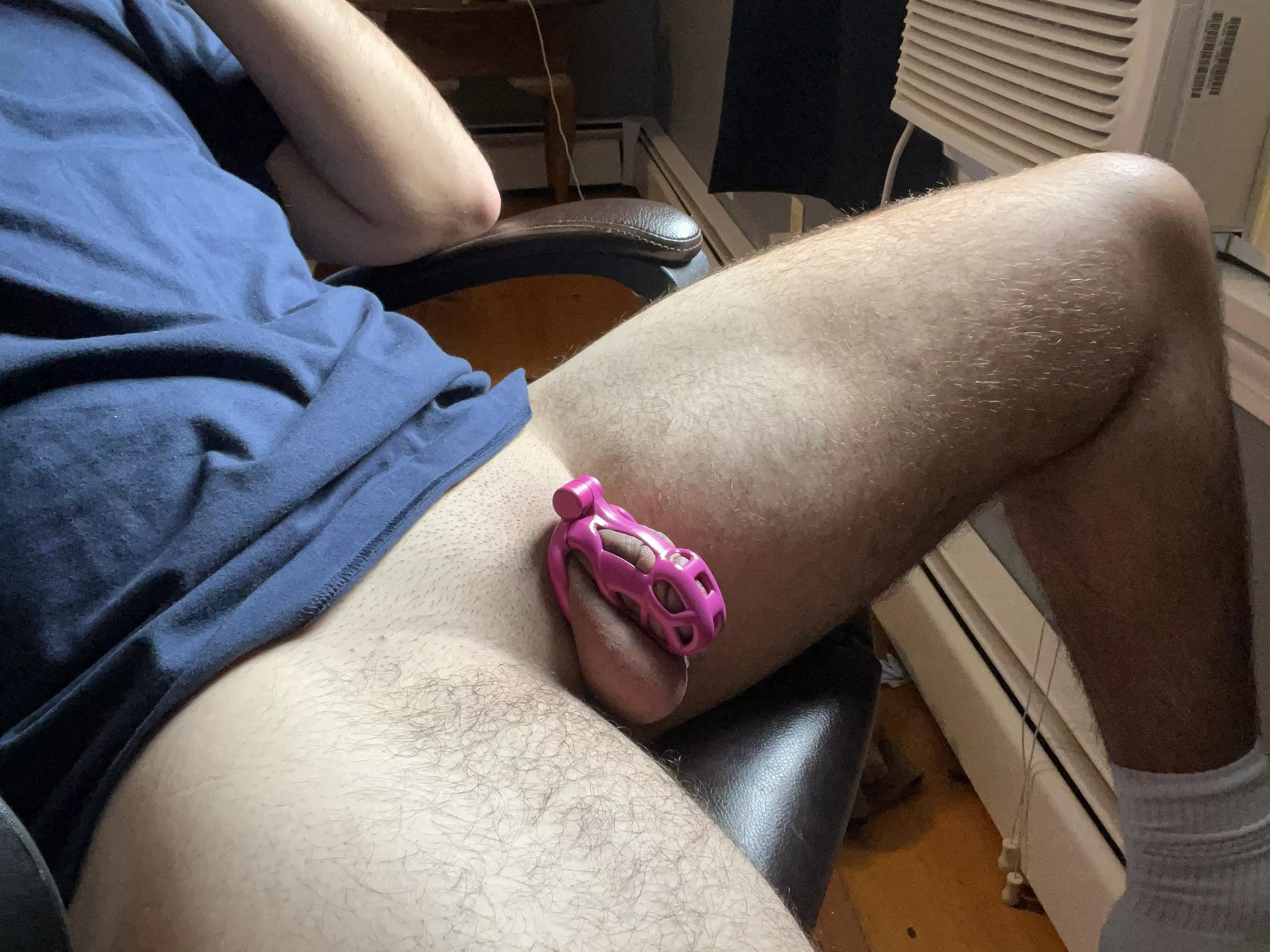 Literally in LOVE with my new cage, does it look good on me? 🥺 posted by that_kid_12345