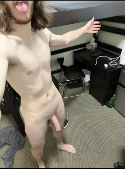 [M19] Love being a nudist in college, just gotta make sure my dorm mate is out of the room by DasGutUndBueno3457