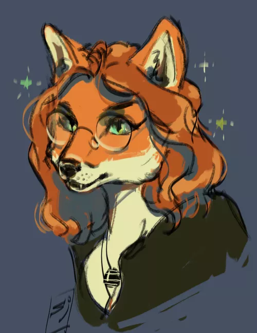 My friend as a fox (art by me) by Sinister_Jelly