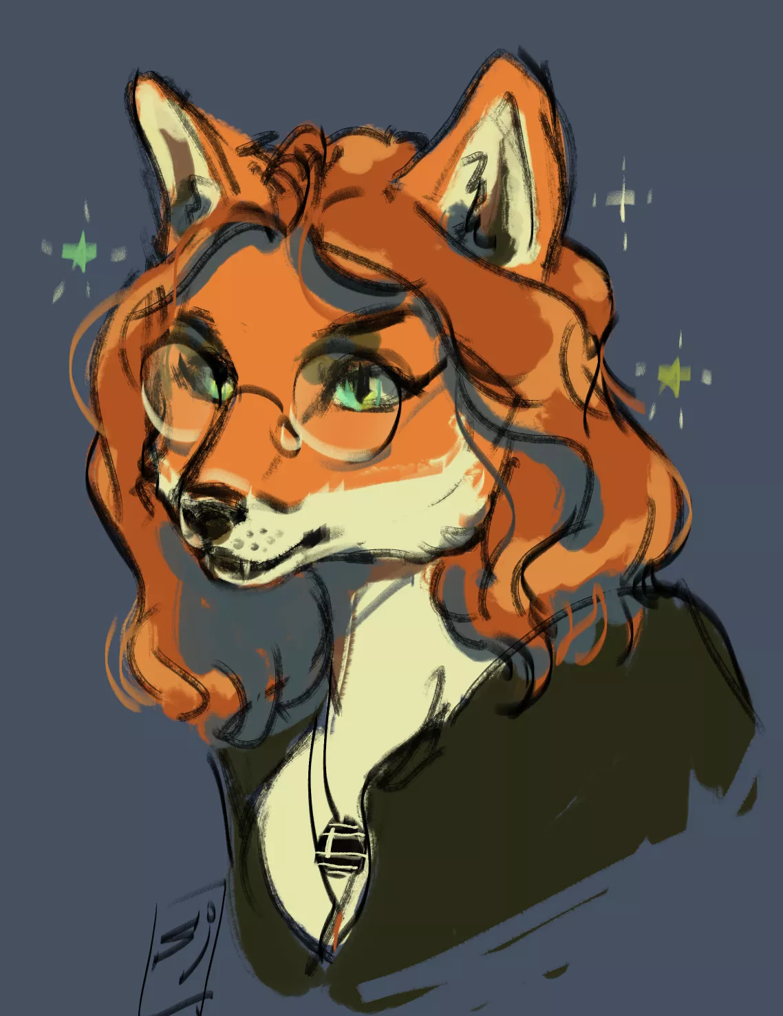 My friend as a fox (art by me) posted by Sinister_Jelly