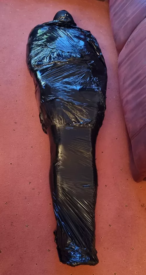 My wrapped sub, shortly before he had some Hard-core CBT by Gingergirljj