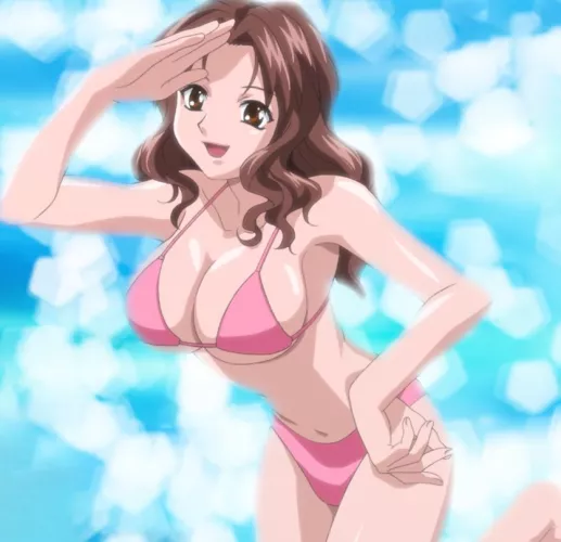 Pink bikini [Akahori Gedou Hour Rabuge] by x54dc5zx8