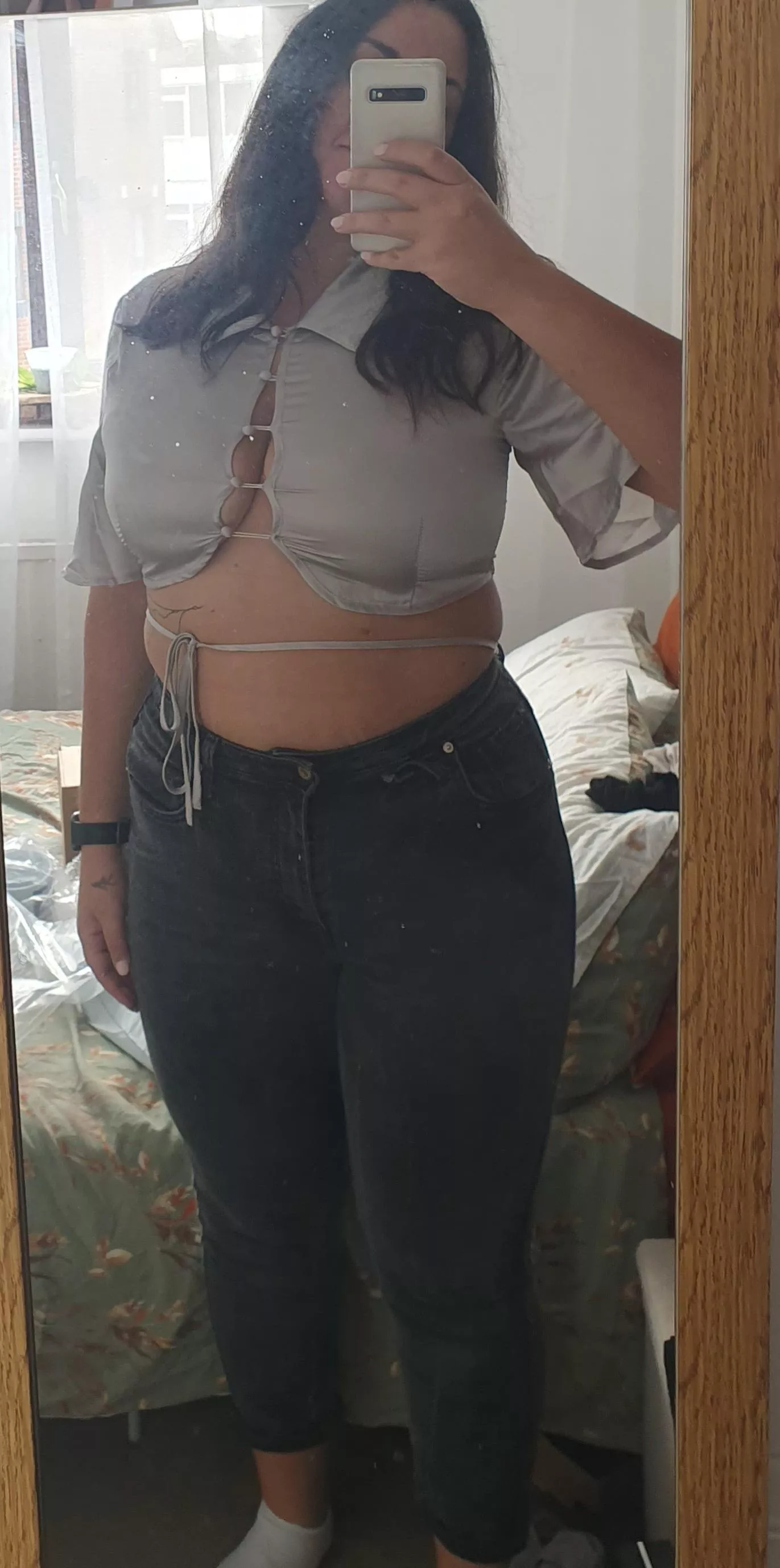 This was me t to be wear without a bra, but having a few trust issues 🙈 posted by Aria_deme