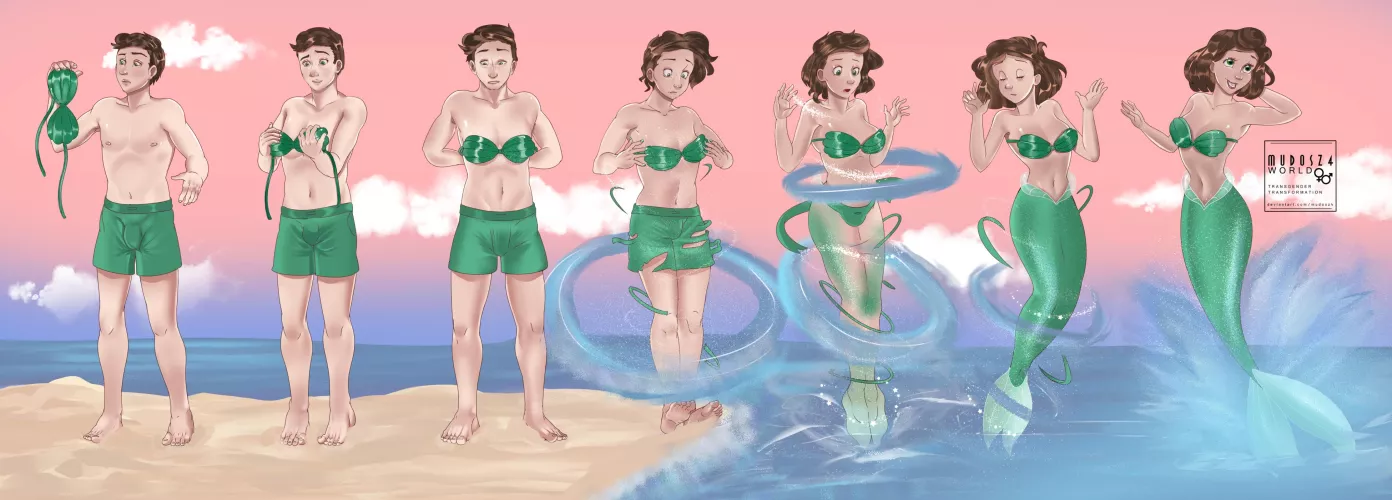 Beautiful Mermaid TF/TG by MudosZ4 by Princess_Viola