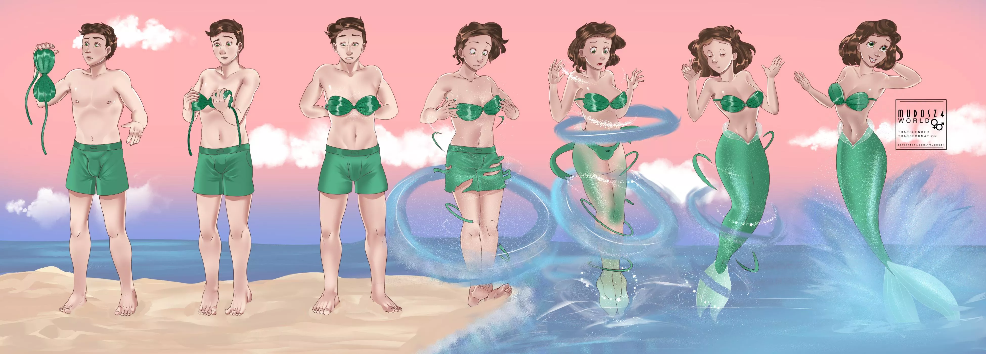 Beautiful Mermaid TF/TG by MudosZ4 posted by Princess_Viola