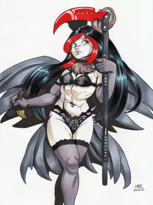 Camazotz, markers on paper by S0ft-Boiled-Egg