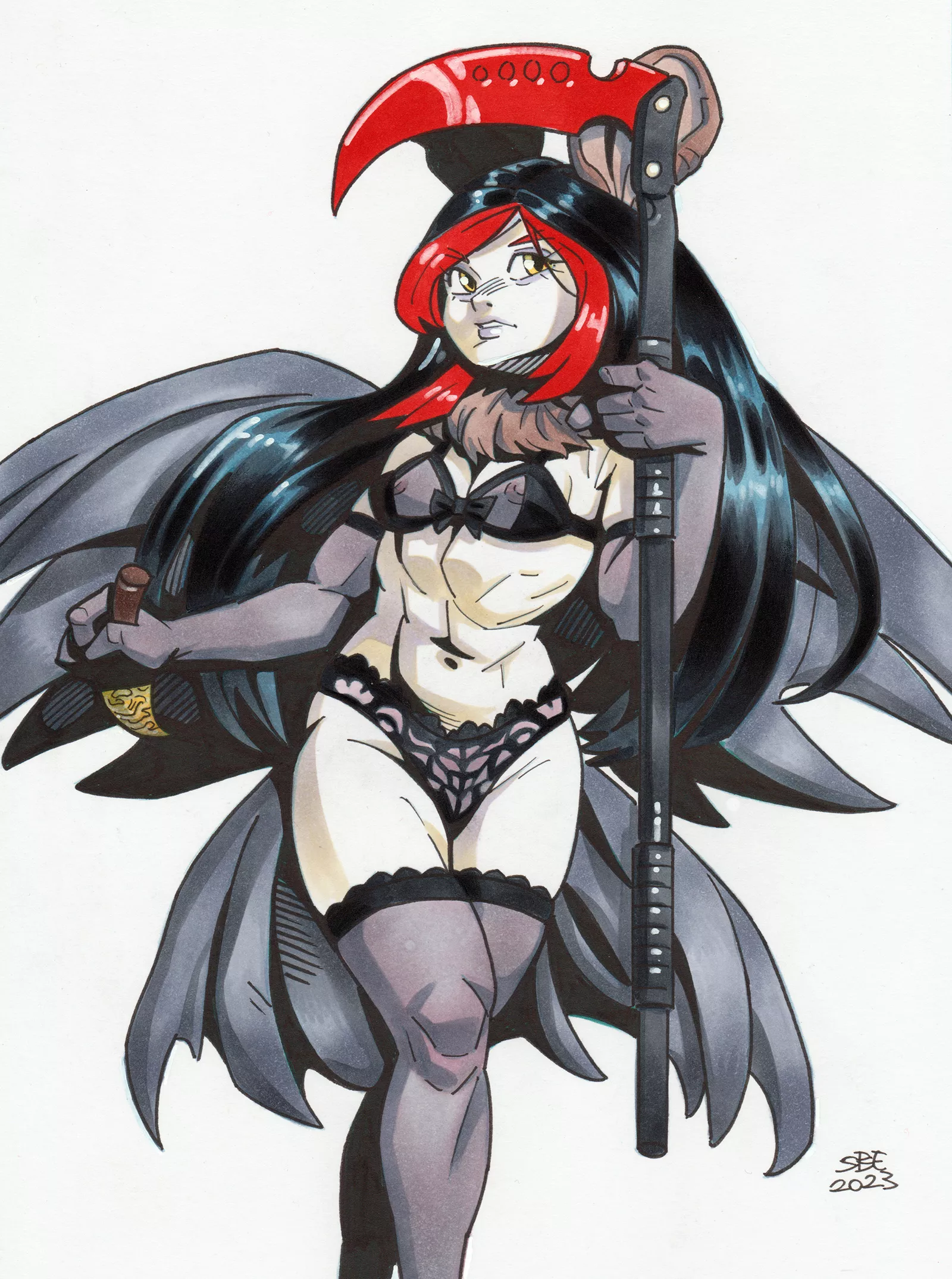 Camazotz, markers on paper posted by S0ft-Boiled-Egg