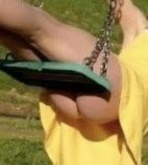 My wife at the park swings by hubby2024