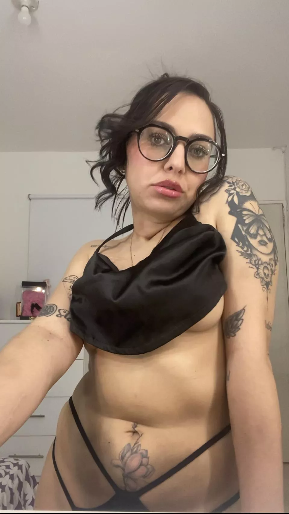 not sure if i should keep the glasses on posted by SnivelingToad