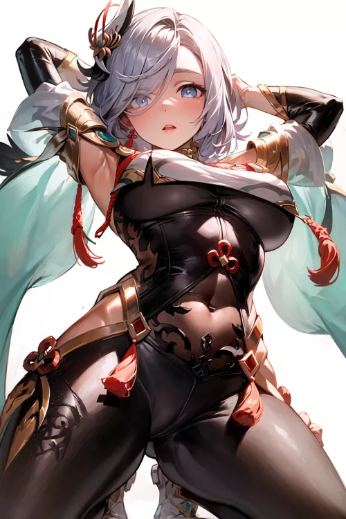 Shenhe [Genshin Impact] by CheetahSperm18