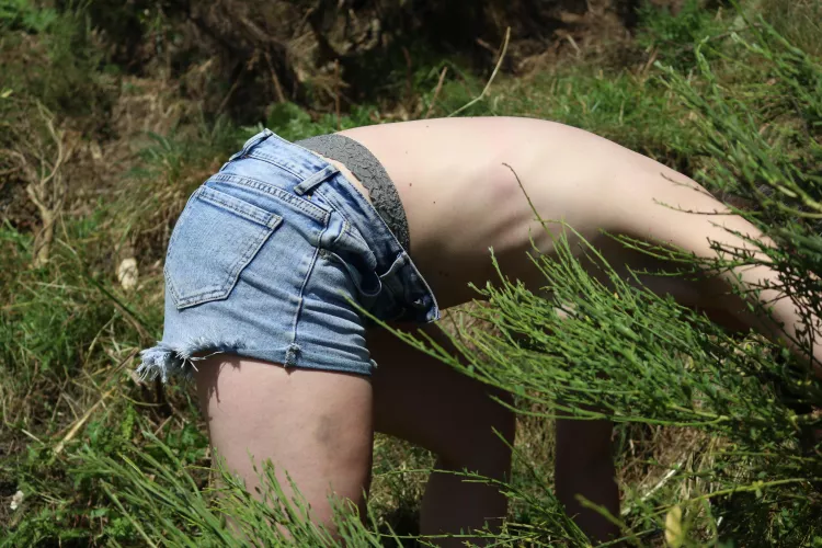 Some naked gardening, too warm for a tshirt by Thesquitties