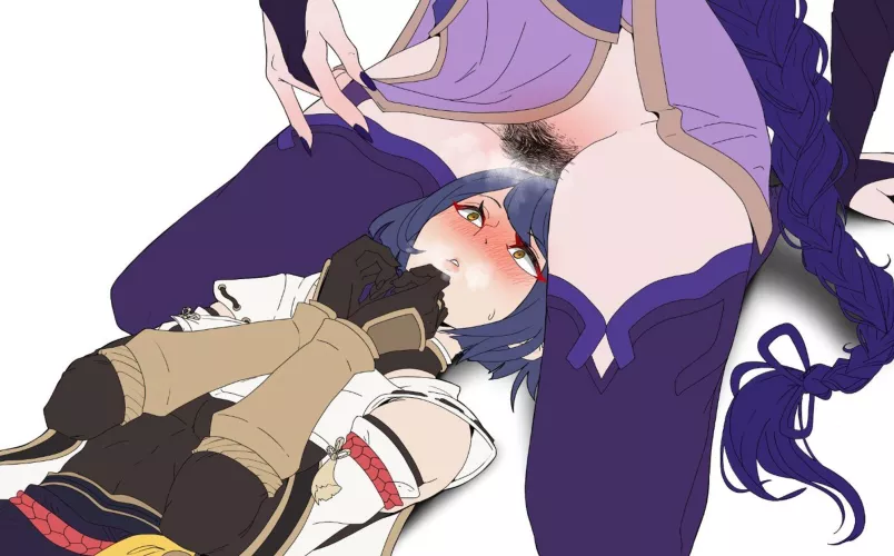 The Shogun rewards Sara for a good job [Genshin Impact] (Mokimo) by Samuringa