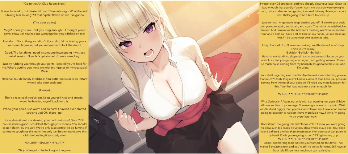 After School Stress Relief [Handjob] [Premature Ejaculation] [Multiple Orgasms] [Milking] [Artist: Hayabusa] by HuranFromAO3