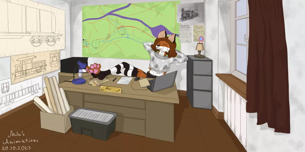 Business foxiii!!! by MikiSAnimations