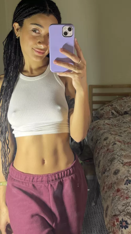 crop top seasons is almost over :’( by MulberryGlum4991