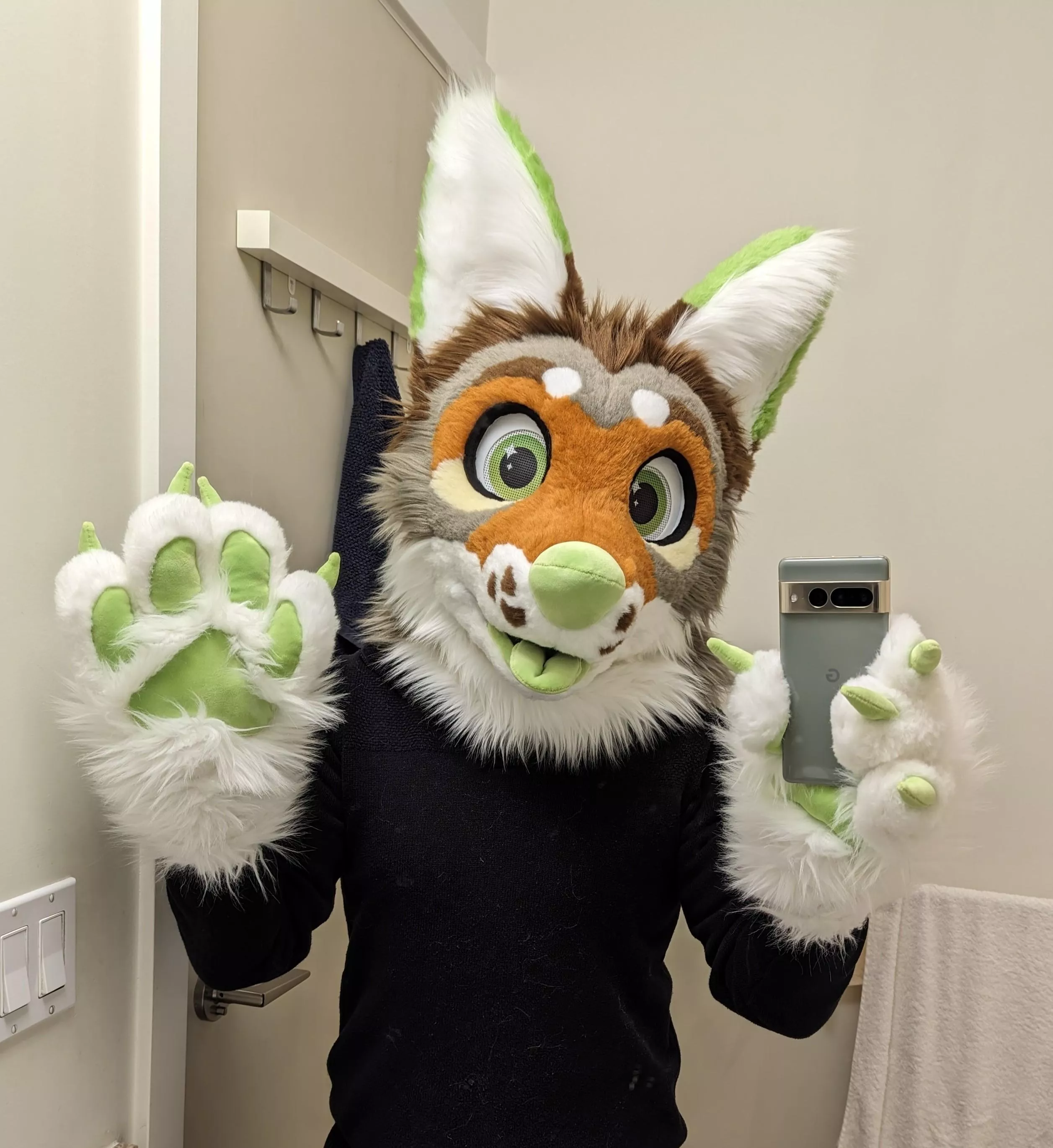 He's ready! Just in time for my first Fursuit Friday! posted by BarkleyShroomyote