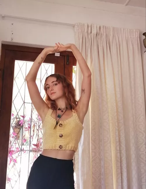 I love how your eyes lock onto the curve of my armpits, a secret place just for you F18 by dewcarrot