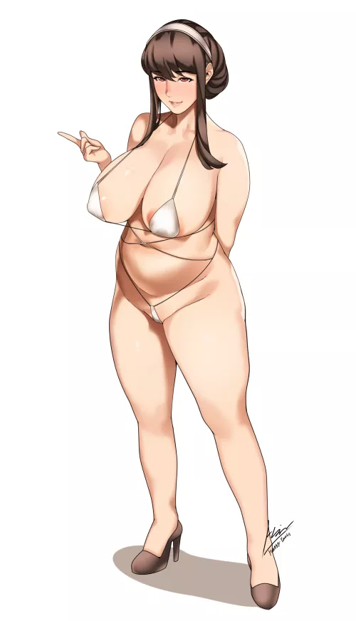 Mama Yor summer vacation [Artist: harstfazn] by ComaOfSouls