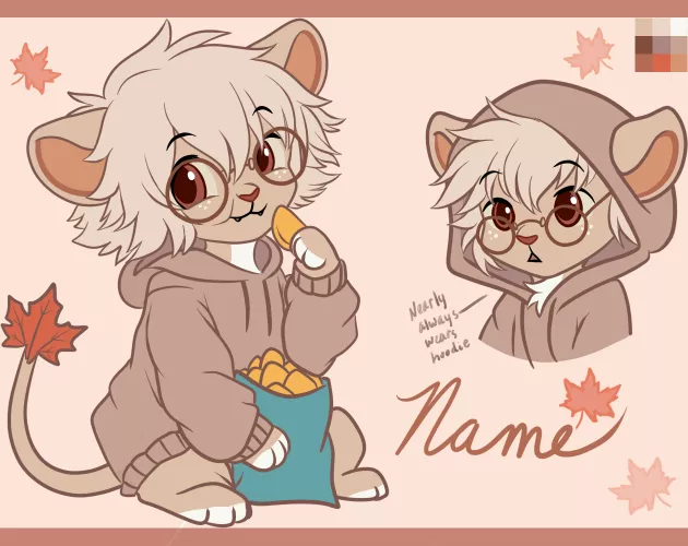 Maple Leaf Lion - Offer to Adopt (Art & Design by Me! by Glittering-Amount-68