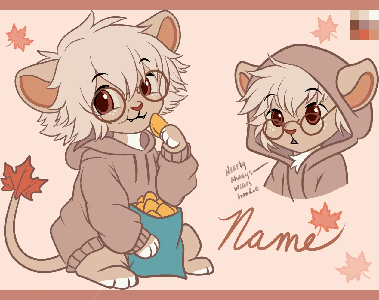 Maple Leaf Lion - Offer to Adopt (Art & Design by Me! posted by Glittering-Amount-68