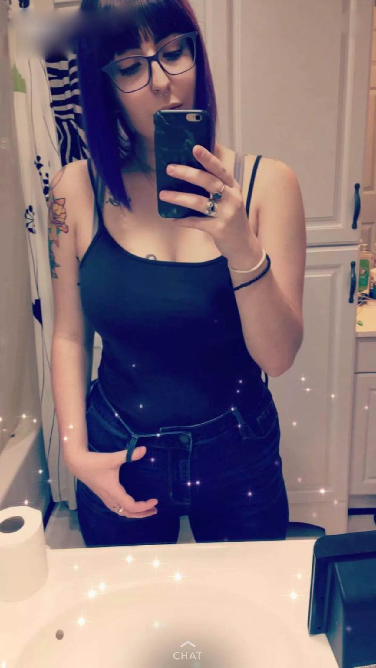 Purple hair & tattoos posted by _ADAMw