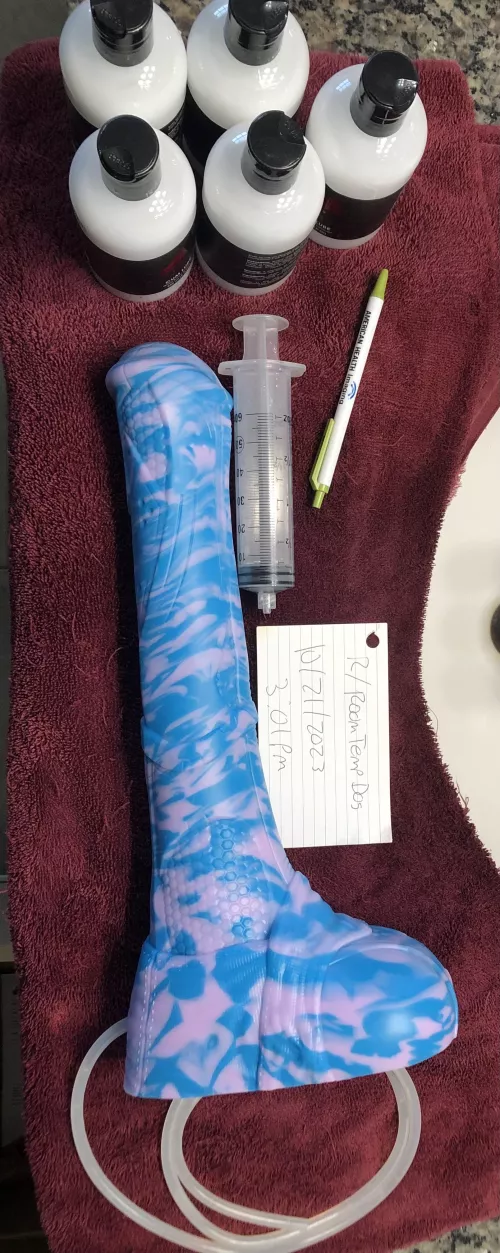 WTS (L) Vector Med firmness w/ cumtube and 5 unopened BD lube (white) DM for pricing and shipping by RoomTempDog