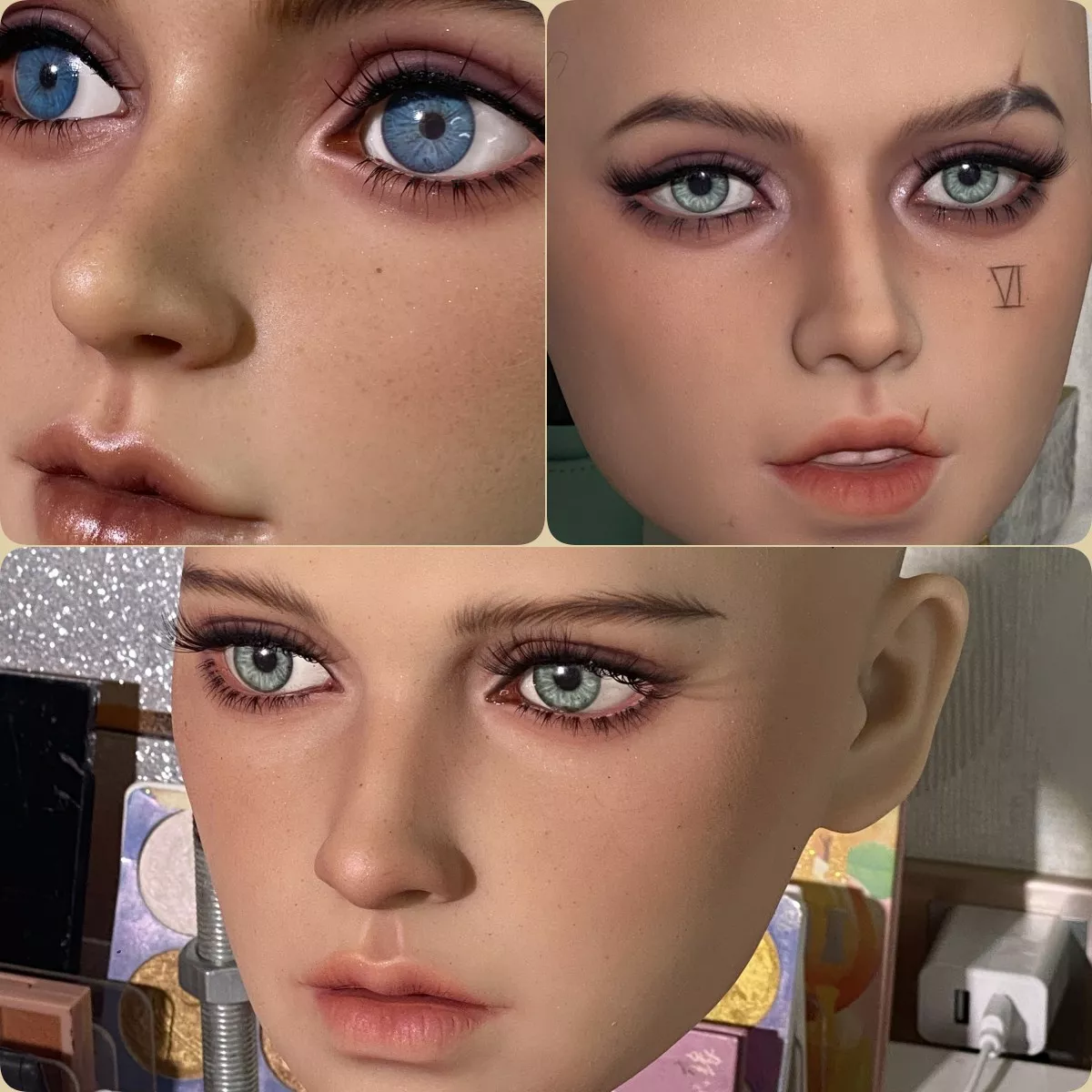 A closer look at doll’s makeup from FunWestDoll. posted by FUNWESTDOLL01