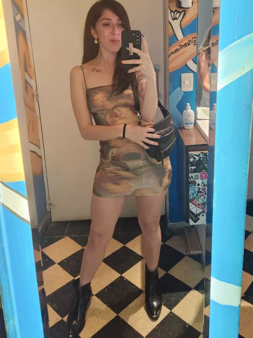 A work of art on my dress by Volcanika_