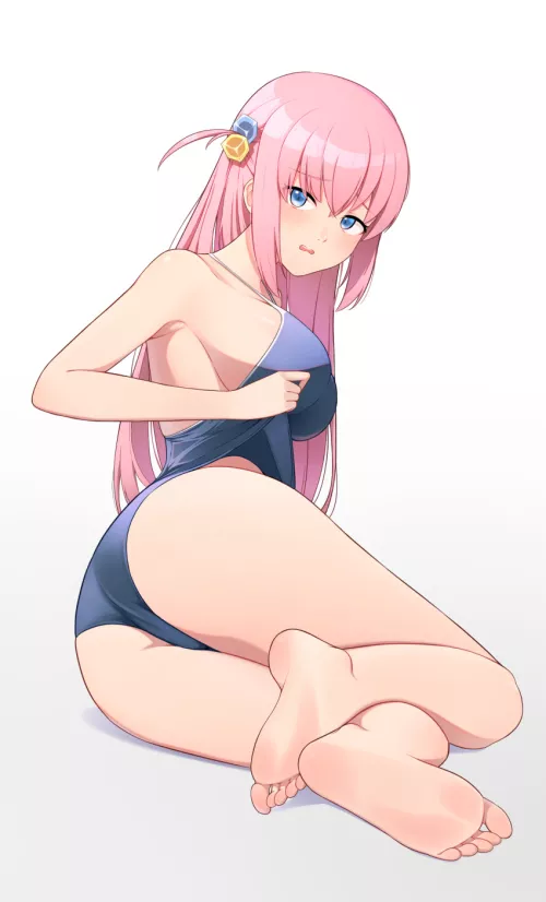 Bocchi In Her School Swimsuit (Bocchi The Rock) by Csxc