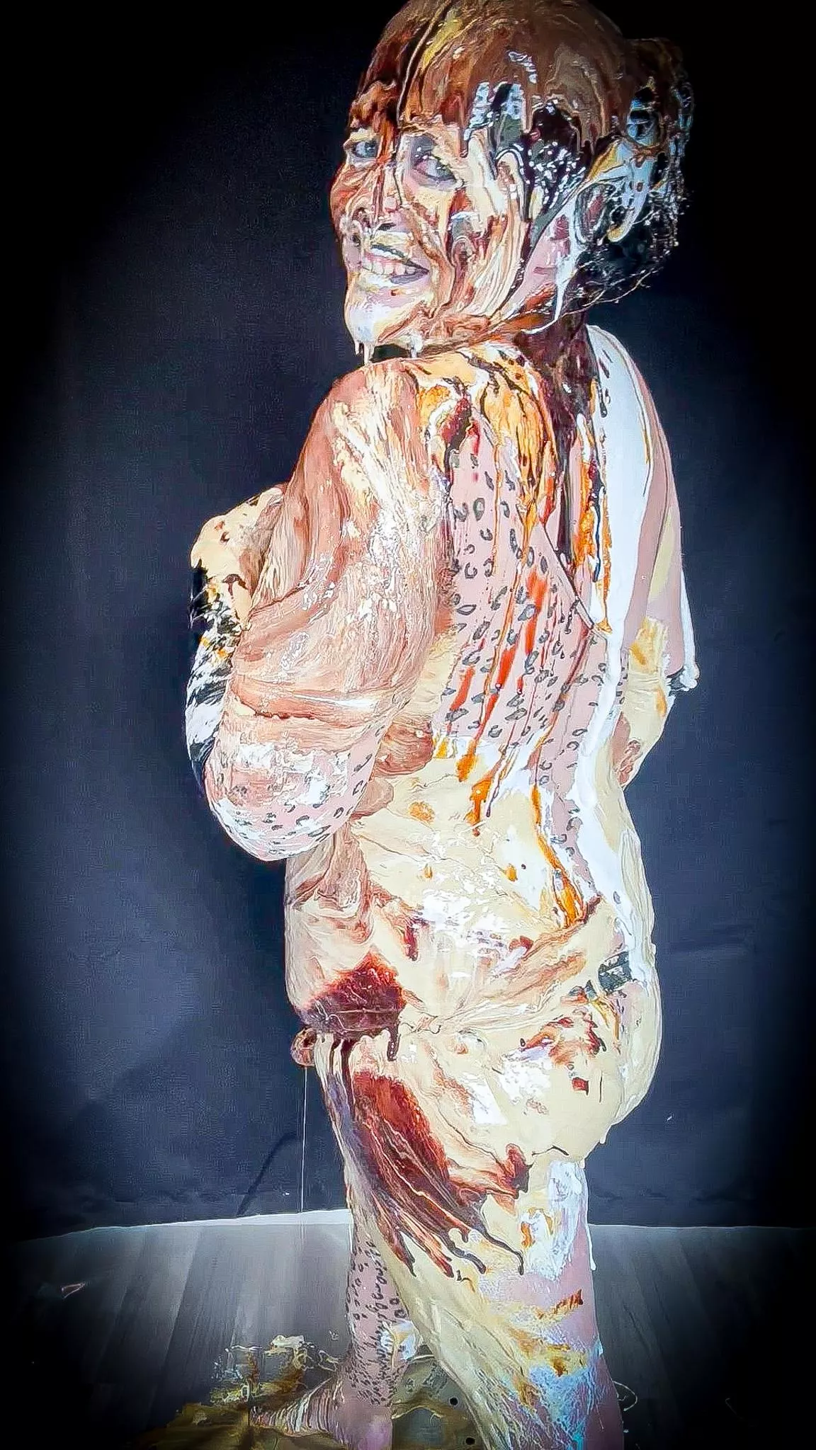 Layers of messy 🤎🤍🖤 posted by MissNoireNFToy