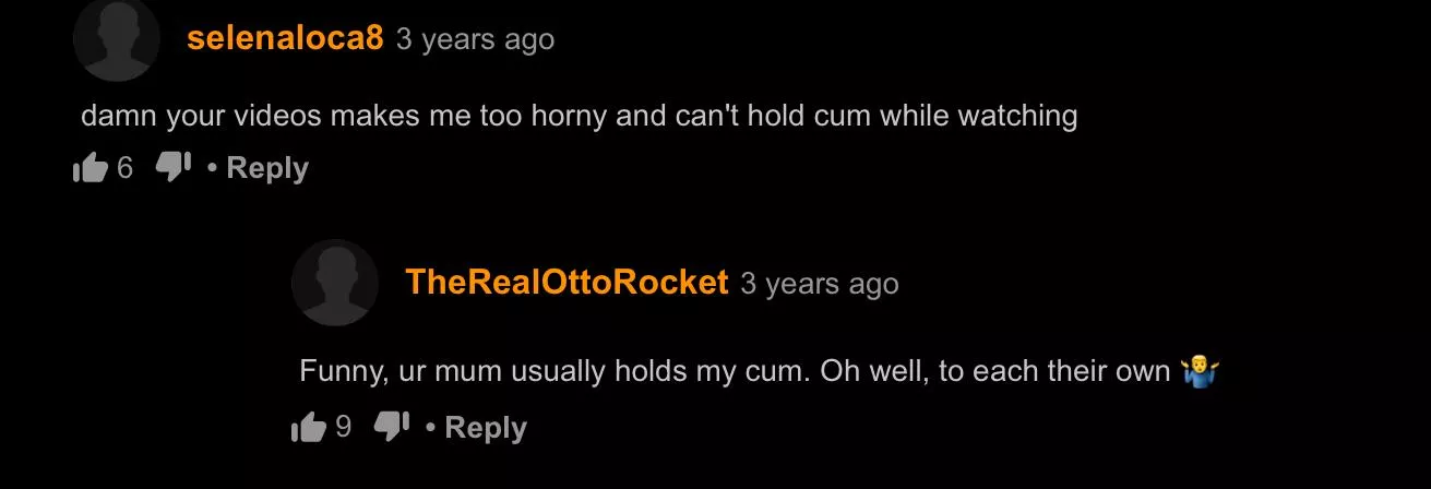 Really, a ur mum joke? posted by FrequentSpermDrinker