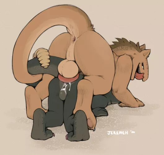 Showing dominance (Jeremeh by Ilikethecans