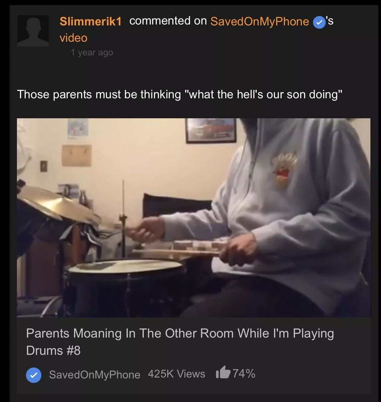 Son be like “what the hell are YOU doing?” posted by genuinedisinteres