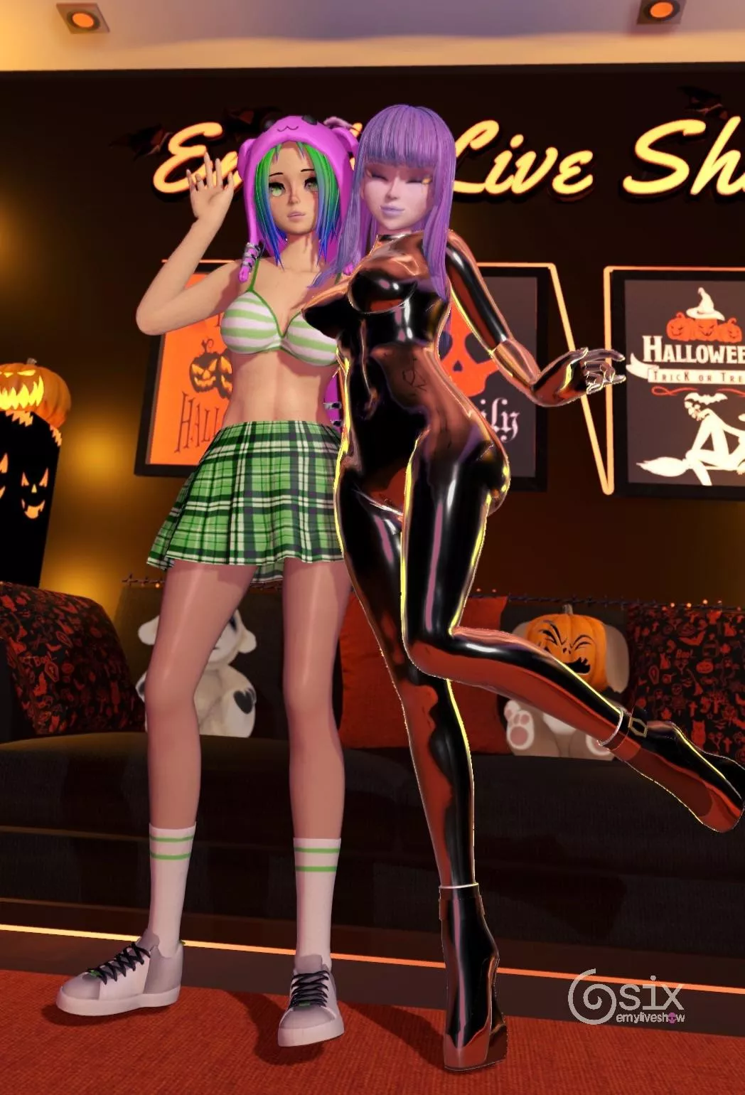 Today Six and Uma will help you to relax💕 https://chaturbate.com/emyliveshow posted by EmyLiveShow