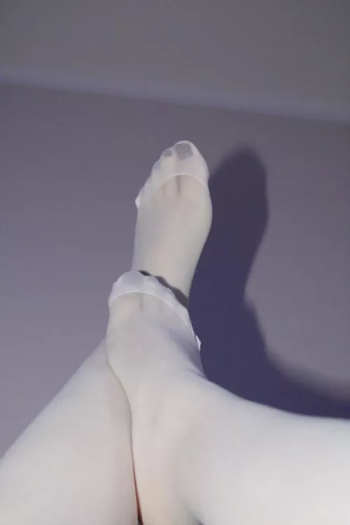 White nylon feet 🤤 by MistressAmadea