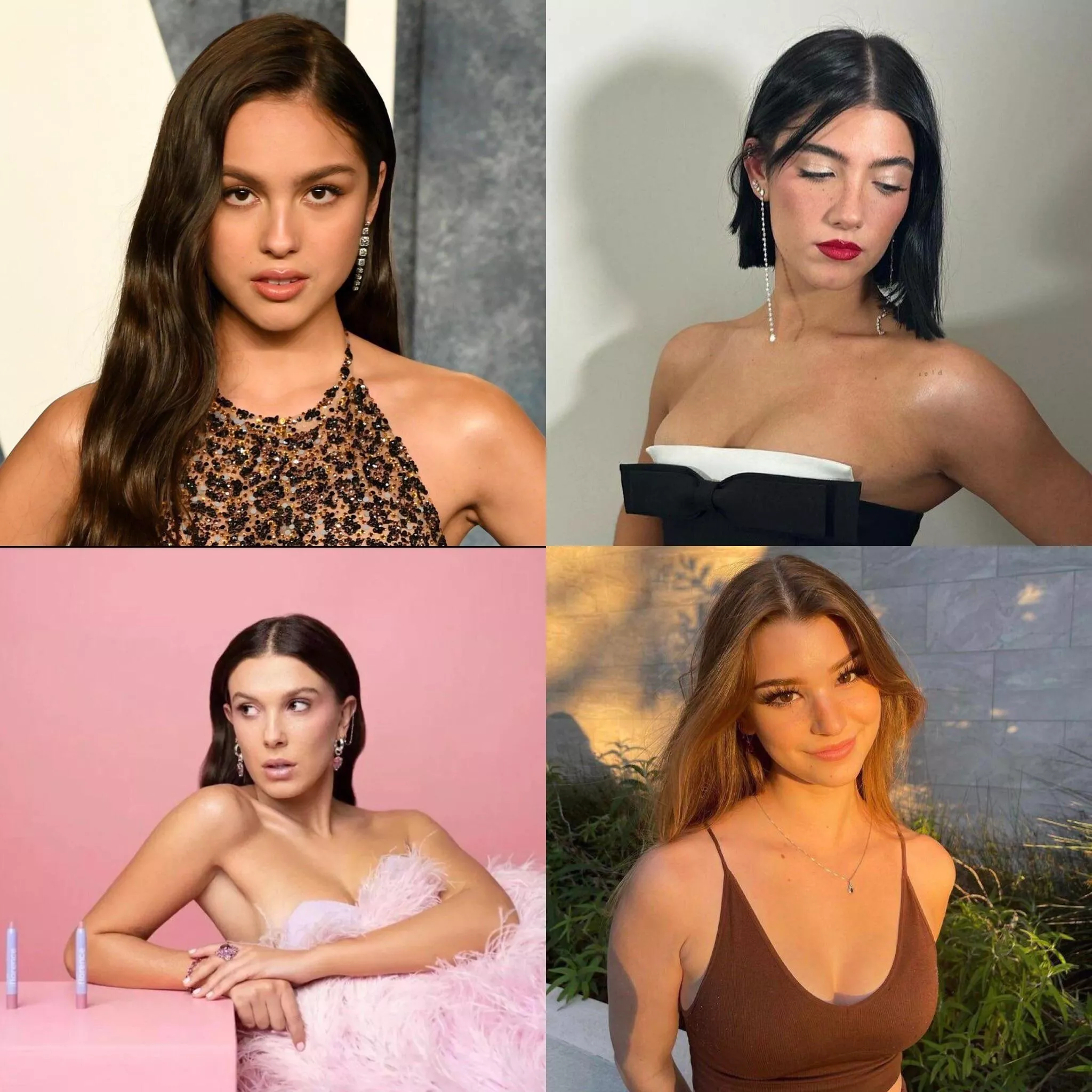 Who should we stroke for? Olivia Rodrigo Charli damelio Millie Bobby brown or Brooke monk? posted by Bug_Boy77