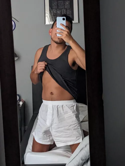 Love the look of white boxers but they're too long. Should I switch back to briefs? by middlen0rth