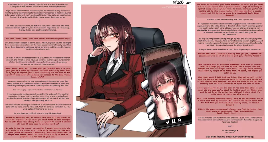 Personal affairs [Fsub] [Hypersexual Alter Ego] [Boss x Subordinate] [Art: DOGS] by SubstantialPickle18