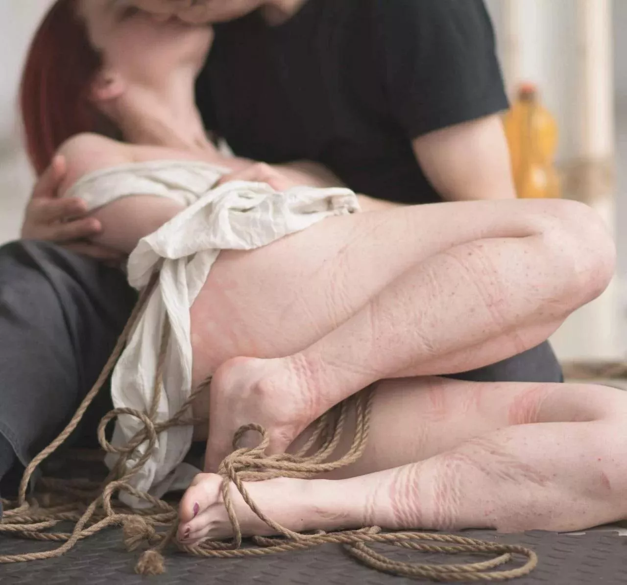 Saw this aftercare photo and thought it was just beautiful. This side of bdsm doesn't get nearly enough attention but it's so so important. Always remember to assure your sub of the fact that you love and care about them, especially after rough and deg posted by PackagingPeopleInc