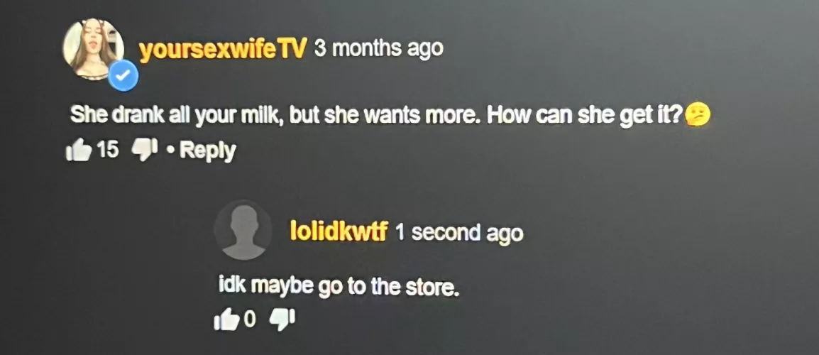 She asked a question...I answered it... by DjNick52