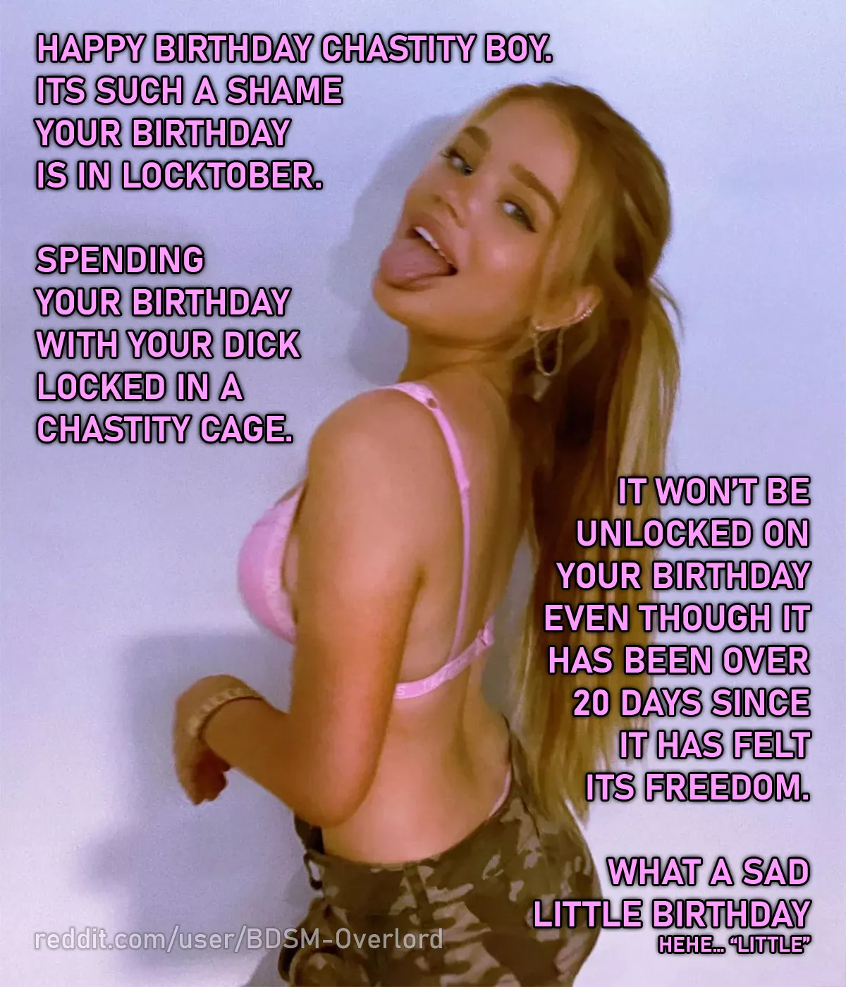 She won’t unlock you even for your birthday – Day 22 | 30 Days Of Chastity (Locktober) posted by BDSM-Overlord