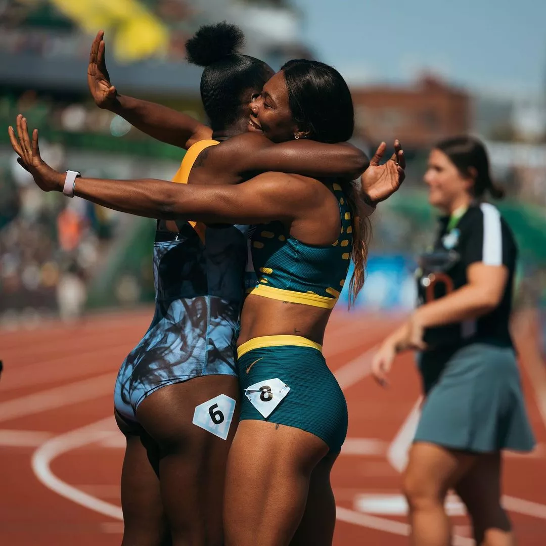 Shericka Jackson and Natasha Morrison - Jamaican sprinters posted by Admirateur1